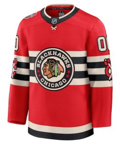 Alternative view of Chicago Blackhawks  2025 NHL Winter Classic Premium Custom Jersey - Red