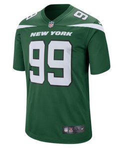 Alternative view of Mark Gastineau New York Jets Nike Retired Player Game Jersey - Gotham Green