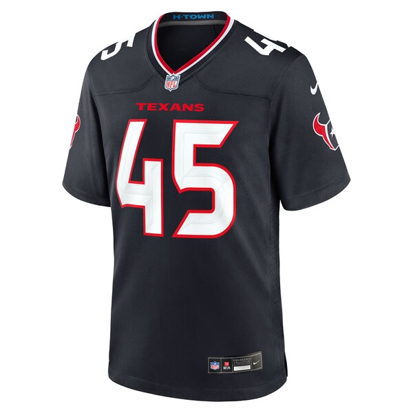 Jakob Johnson Houston Texans Nike Team Game Jersey - Navy - Image 2