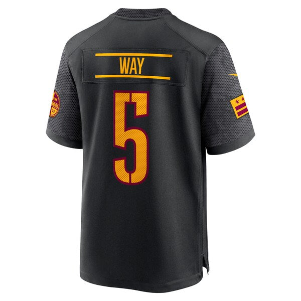 Tress Way Washington Commanders Nike Alternate Game Player Jersey - Black - Image 3