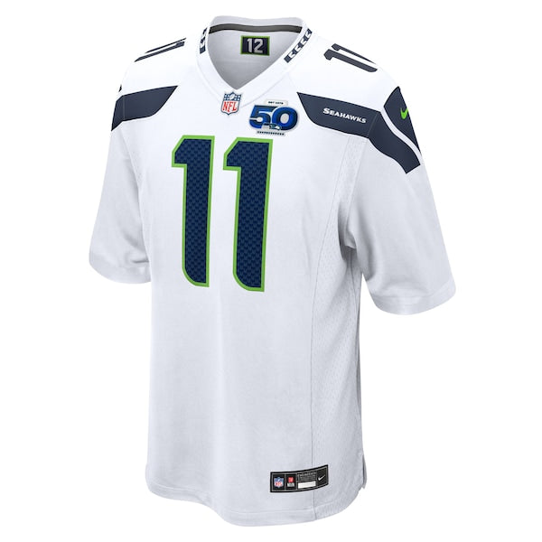 Jaxon Smith-Njigba Seattle Seahawks Nike 50th Season Game Jersey - White/Royal - Image 4
