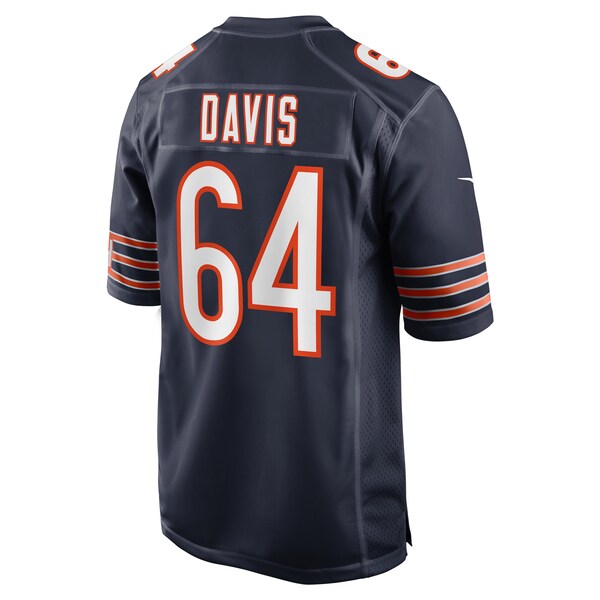 Nate Davis Chicago Bears Nike Game Jersey - Navy - Image 3