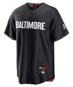 Alternative view of Cedric Mullins Baltimore Orioles Nike 2023 City Connect Replica Player Jersey - Black