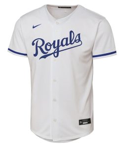 Alternative view of Bobby Witt Jr. Kansas City Royals Nike Youth Home Replica Player Jersey - White