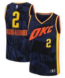 Shai Gilgeous-Alexander Oklahoma City Thunder Unisex Swingman Jersey - City Edition - Navy