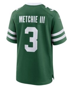 Alternative view of John Metchie III New York Jets Nike Team Game Jersey - Legacy Green