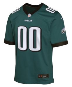 Alternative view of Philadelphia Eagles Nike Youth Custom Game Jersey - Midnight Green
