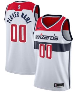 Washington Wizards Nike 2020/21 Swingman Custom Jersey - Association Edition - White