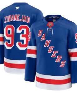 Mika Zibanejad New York Rangers  Home Premium Jersey - Blue/Navy/White
