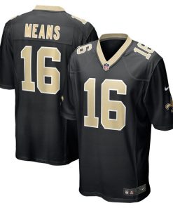 Alternative view of Bub Means New Orleans Saints Nike  Game Jersey -  Black