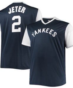 Derek Jeter New York Yankees Cooperstown Collection Replica Player Jersey - Navy/White