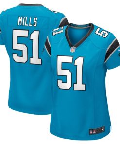 Sam Mills Carolina Panthers Nike Women's Retired Player Jersey - Blue