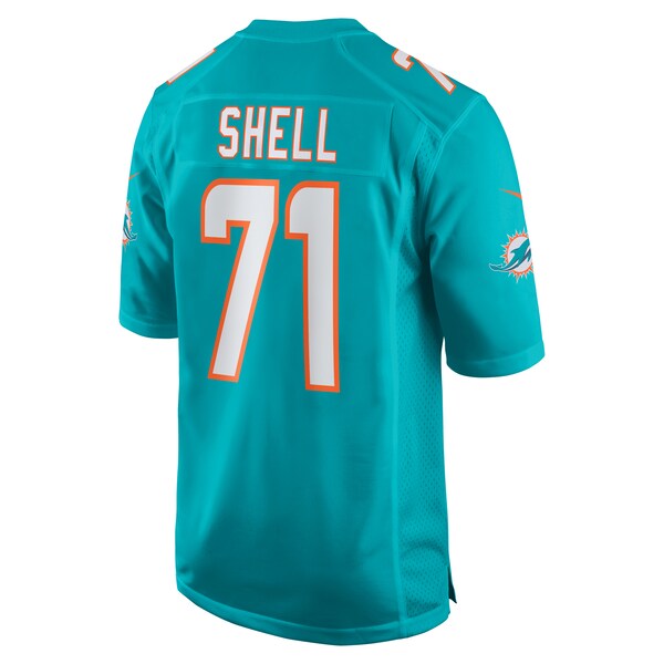 Brandon Shell Miami Dolphins Nike Home Game Player Jersey - Aqua - Image 3