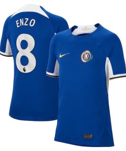 Enzo Fern¨¢ndez Chelsea Nike Youth 2023/24 Home Stadium Replica Jersey - Blue