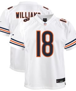 Caleb Williams Chicago Bears Nike Youth White Game Jersey - White/Navy