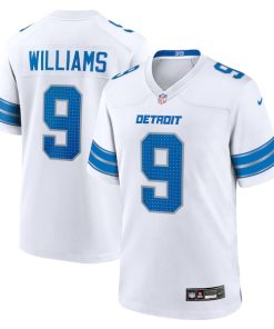 Jameson Williams Detroit Lions Nike White Game Jersey -  White/Blue