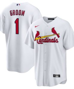 St. Louis Cardinals Nike #1 Groom Home Replica Jersey - White