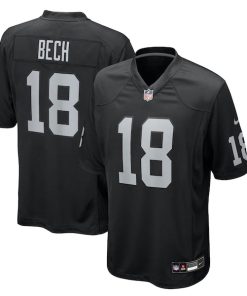 Jack Bech Las Vegas Raiders Nike Team Game Jersey -  Black