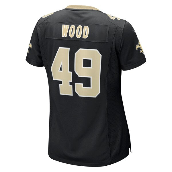 Zach Wood New Orleans Saints Nike Women's Game Jersey - Black - Image 3