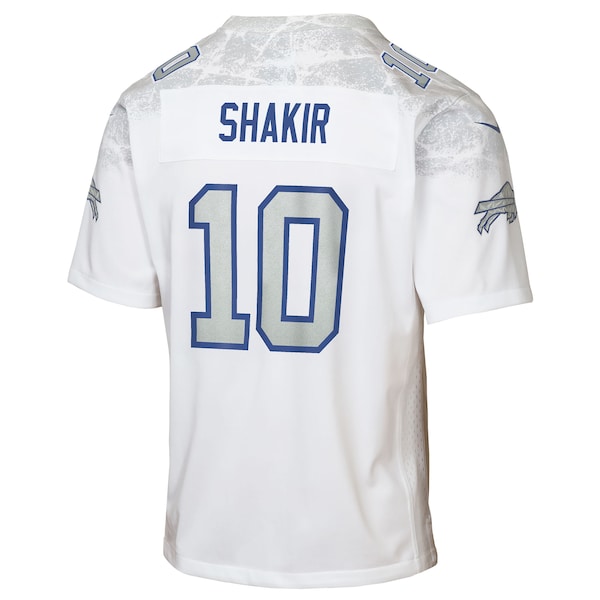 Khalil Shakir Buffalo Bills Nike Youth 2025 Rivalries Collection Game Jersey - White - Image 3