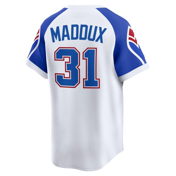 Greg Maddux Atlanta Braves Nike Throwback Cooperstown Collection Limited Jersey - White - Image 3