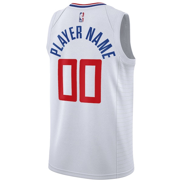 LA Clippers Nike 2020/21 Swingman Custom Jersey - Association Edition - White - Image 3