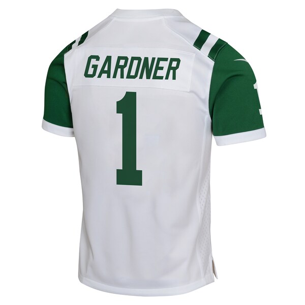 Ahmad Sauce Gardner New York Jets Nike Youth Classic Alternate Game Jersey - White - Image 3