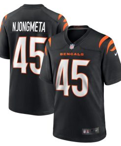 Alternative view of Maema Njongmeta Cincinnati Bengals Nike  Game Jersey -  Black
