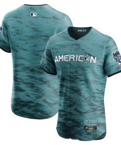 American League Nike 2023 MLB All-Star Game Vapor Premier Elite Jersey - Teal