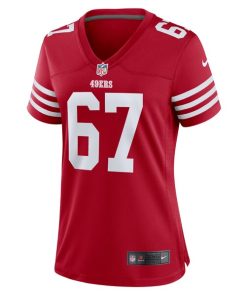 Alternative view of Isaac Alarcon San Francisco 49ers Nike Women's Team Game Jersey -  Scarlet
