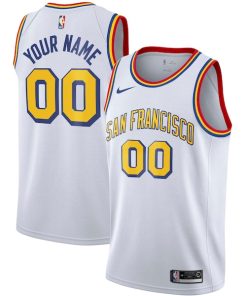Golden State Warriors Nike Unisex 2019/20 Custom Swingman Jersey - White - Classic Edition
