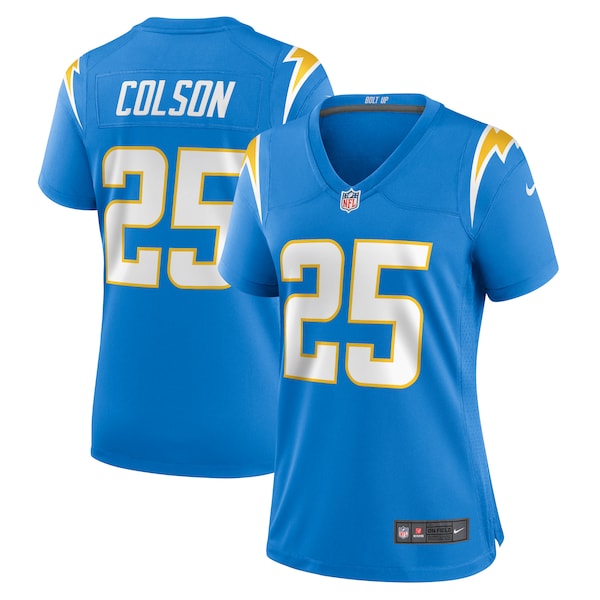 Junior Colson Los Angeles Chargers Nike Women's Game Jersey - Powder Blue
