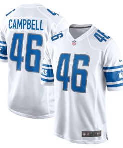 Jack Campbell Detroit Lions Nike Away Game Jersey - White