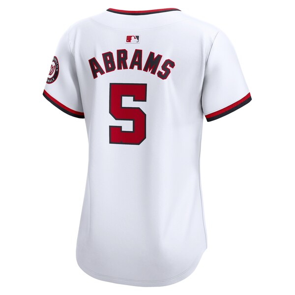 CJ Abrams Washington Nationals Nike Women's Home Limited Player Jersey?ยจC White - Image 3