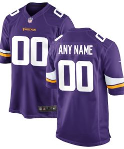 Minnesota Vikings Nike Custom Game Jersey - Purple
