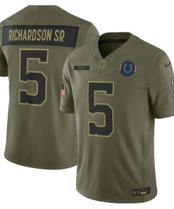 Anthony Richardson Sr. Indianapolis Colts Nike 2025 Salute to Service Limited Jersey - Olive