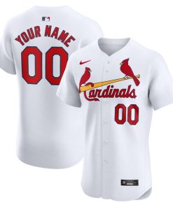 St. Louis Cardinals Nike Home Elite Custom Jersey - White