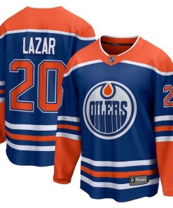 Curtis Lazar Edmonton Oilers  Home Breakaway Jersey - Royal