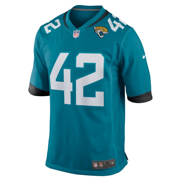 Andrew Wingard Jacksonville Jaguars Nike Game Jersey - Teal - Image 2