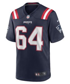 Alternative view of Andrew Stueber New England Patriots Nike Game Player Jersey - Navy