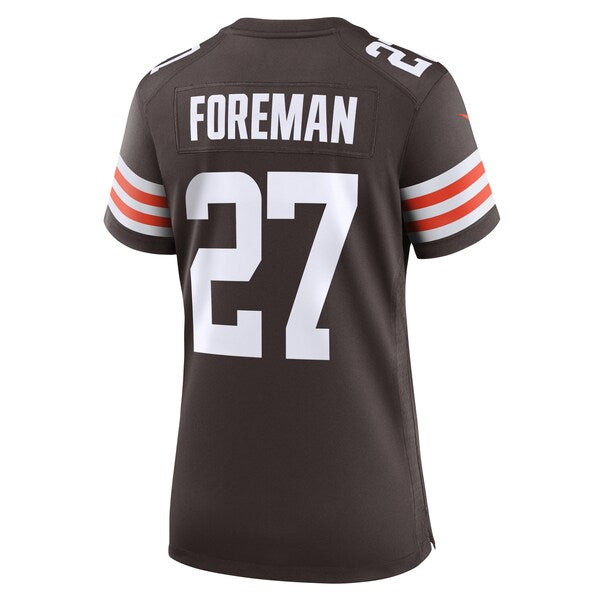 D'Onta Foreman Cleveland Browns Nike Women's Game Jersey - Brown - Image 4