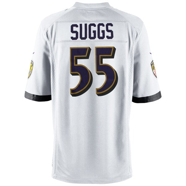 Baltimore Ravens Terrell Suggs Nike White Game Jersey - Image 3