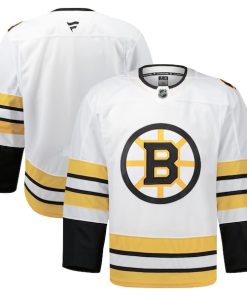 Alternative view of Boston Bruins  Away Authentic Pro Jersey - White/Black