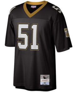 Alternative view of Sam Mills New Orleans Saints Legacy Replica Jersey - Black
