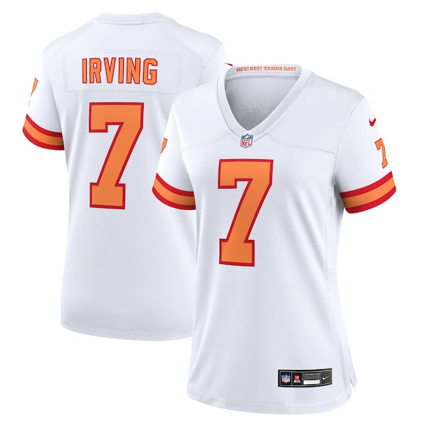 Bucky Irving '76 Tampa Bay Buccaneers Nike Women's Game Jersey - White/Red/Orange - Image 2