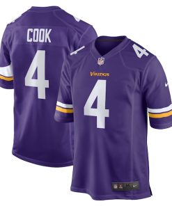 Alternative view of Dalvin Cook Minnesota Vikings Nike Game Jersey - Purple/White