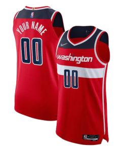 Washington Wizards Nike 2021/22 Diamond Authentic Custom Jersey - Icon Edition - Red
