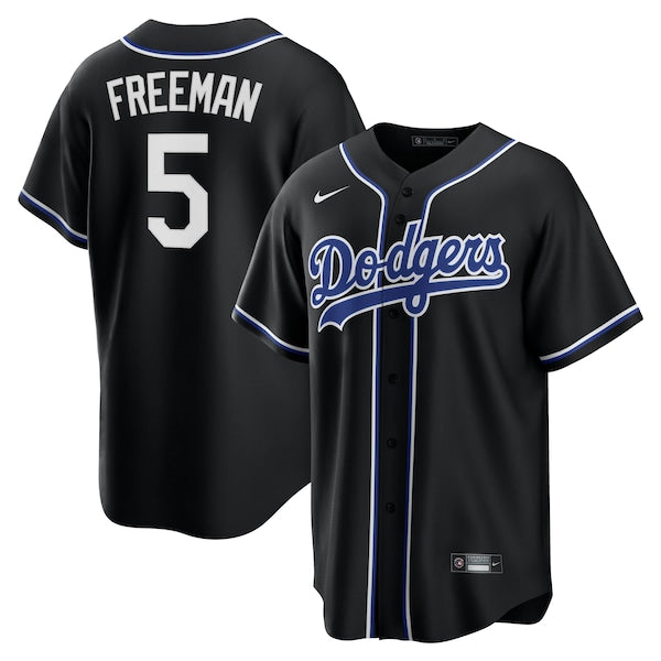 Freddie Freeman Los Angeles Dodgers Nike Youth Lights Out Replica Player Jersey - Black