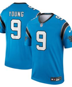 Alternative view of Bryce Young Carolina Panthers Nike  Legend Jersey - Blue