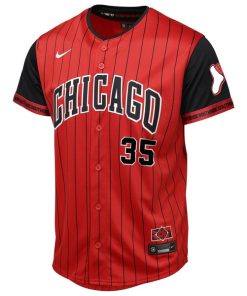 Alternative view of Frank Thomas Chicago White Sox Youth 2025 City Connect Limited Player Jersey - Red/Black